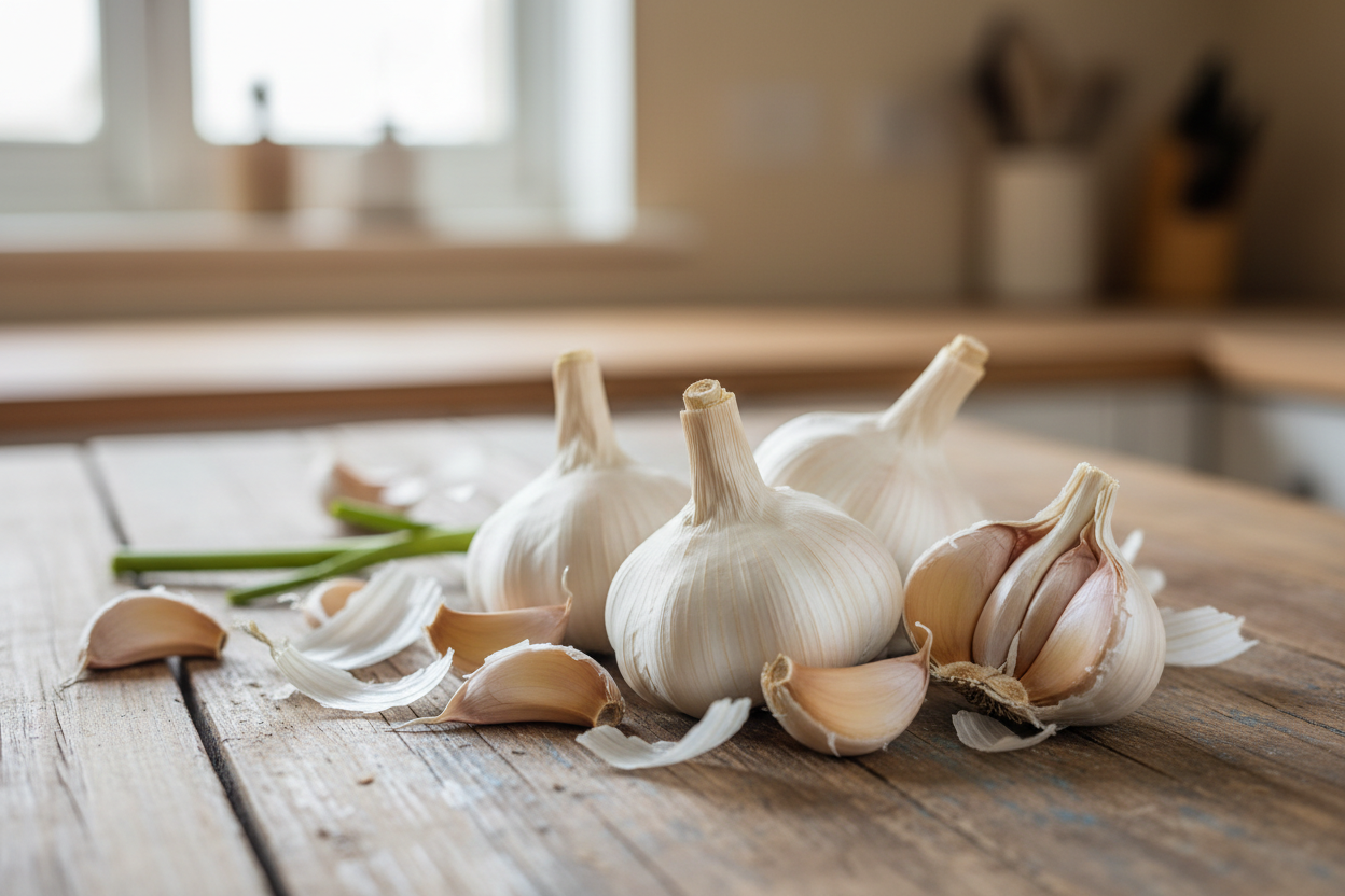 Can you compost garlic? Yes. Learn how to compost cloves, skins and bulbs, why crushing garlic speeds decomposition, and how to prepare it for Terra 2.