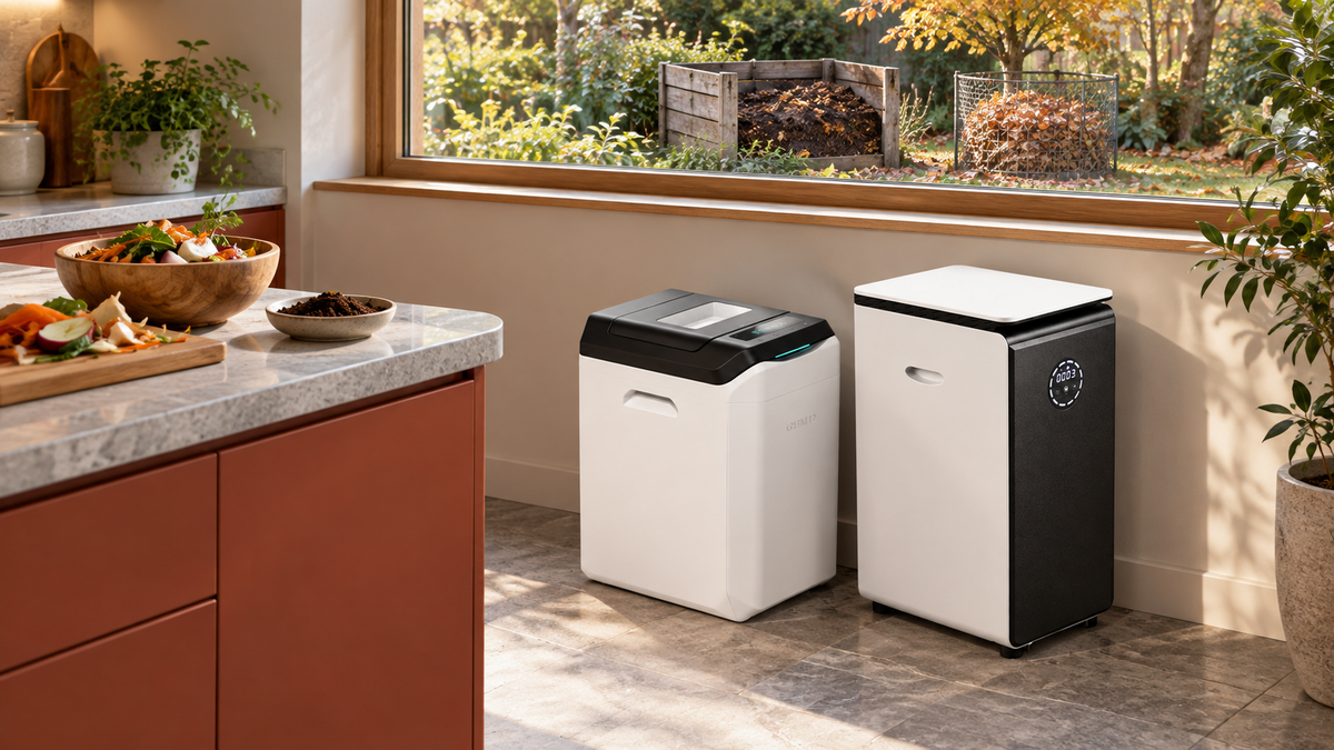 Switch kitchen scraps to GEME Terra 2 or GEME Pro while your old compost pile finishes.