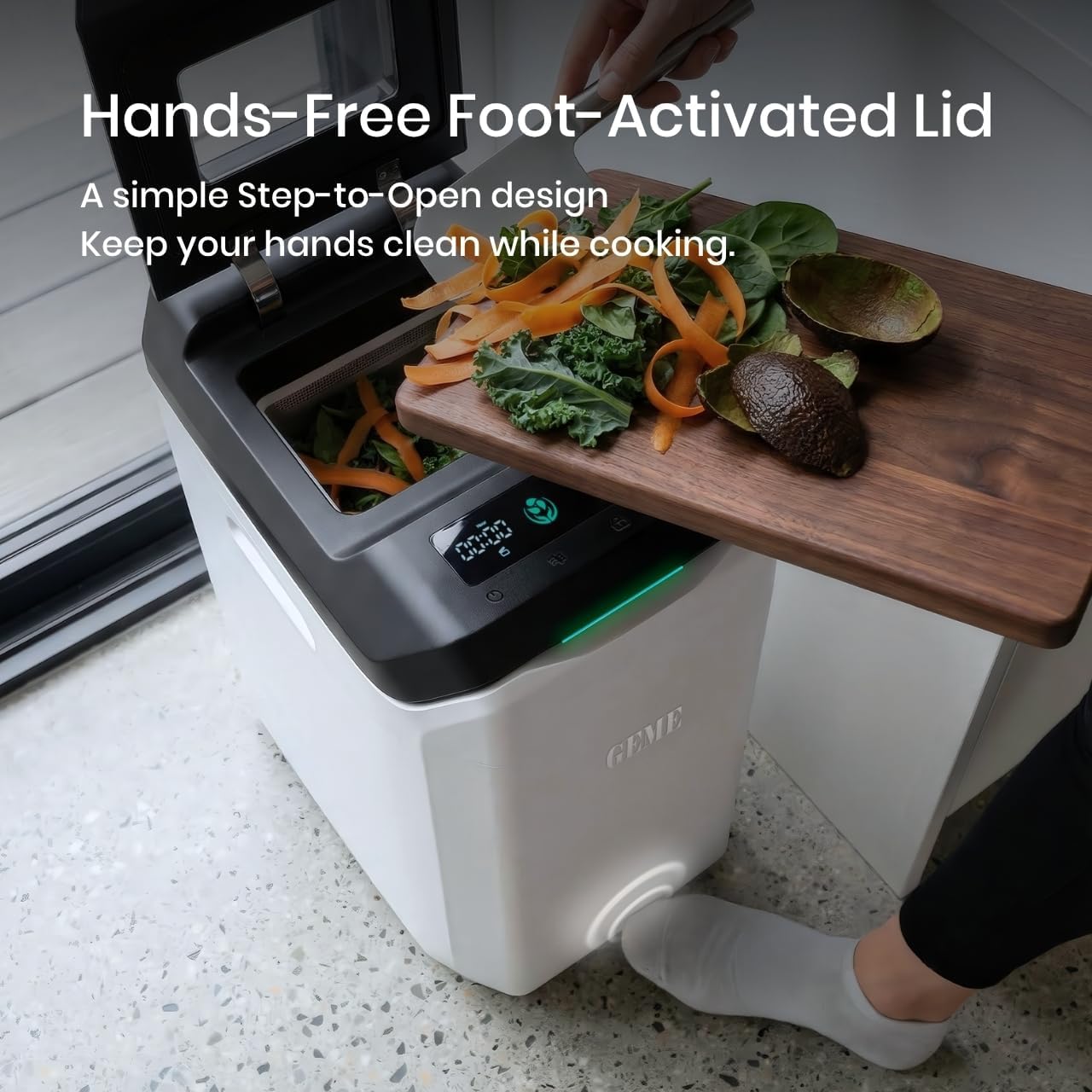 GEME Composter Terra 2 | Real Compost, Odor-Free