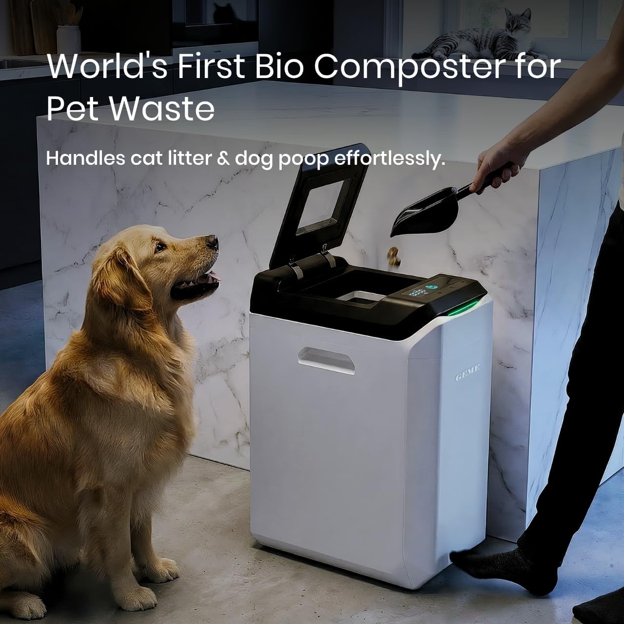 GEME Composter Terra 2 | Real Compost, Odor-Free