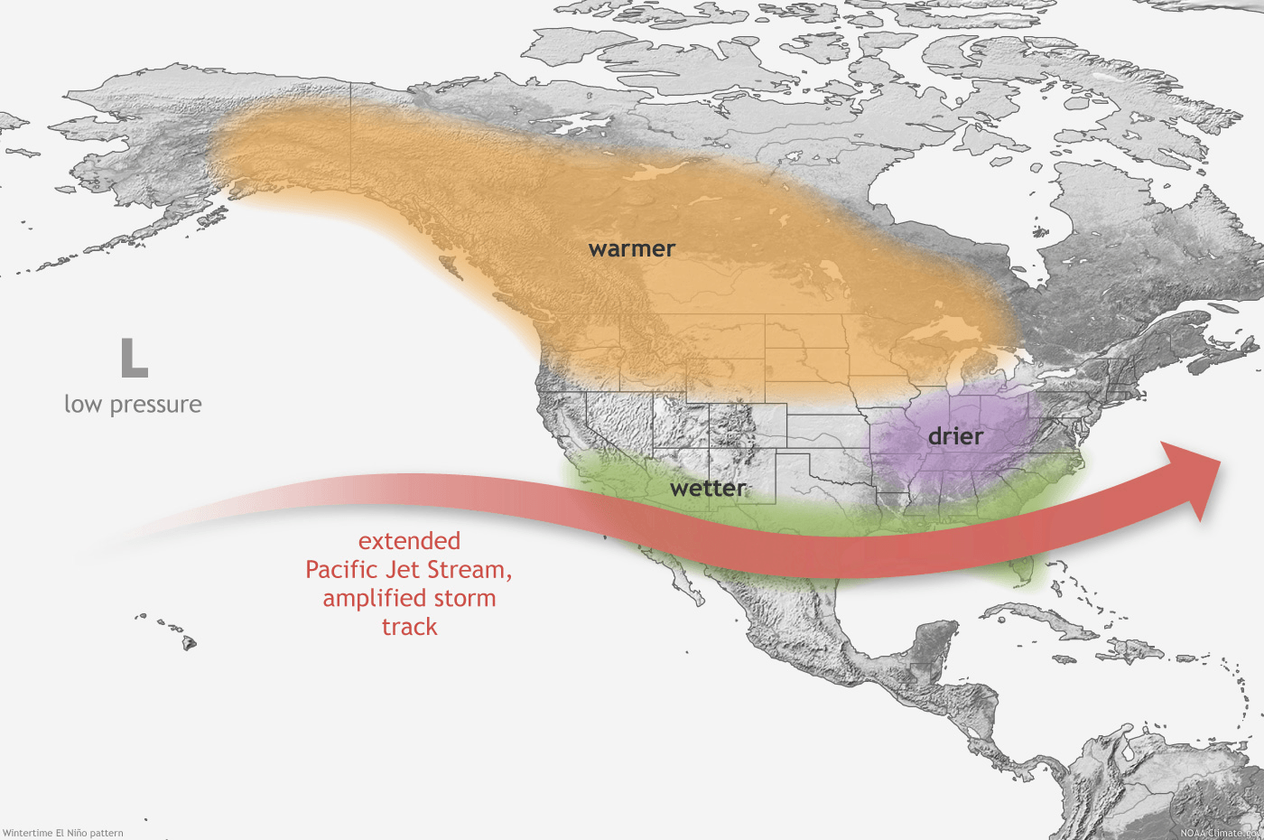 El Niño effects on North America