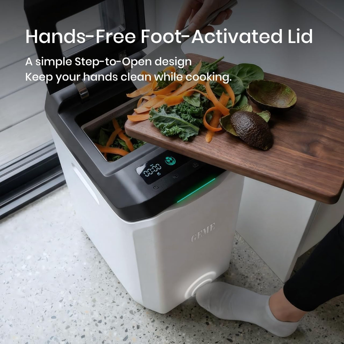 GEME Composter Terra 2 | Real Compost, Odor-Free
