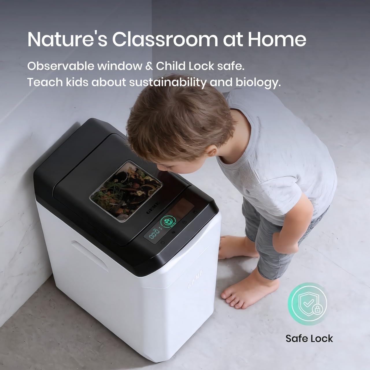 GEME Composter Terra 2 | Real Compost, Odor-Free