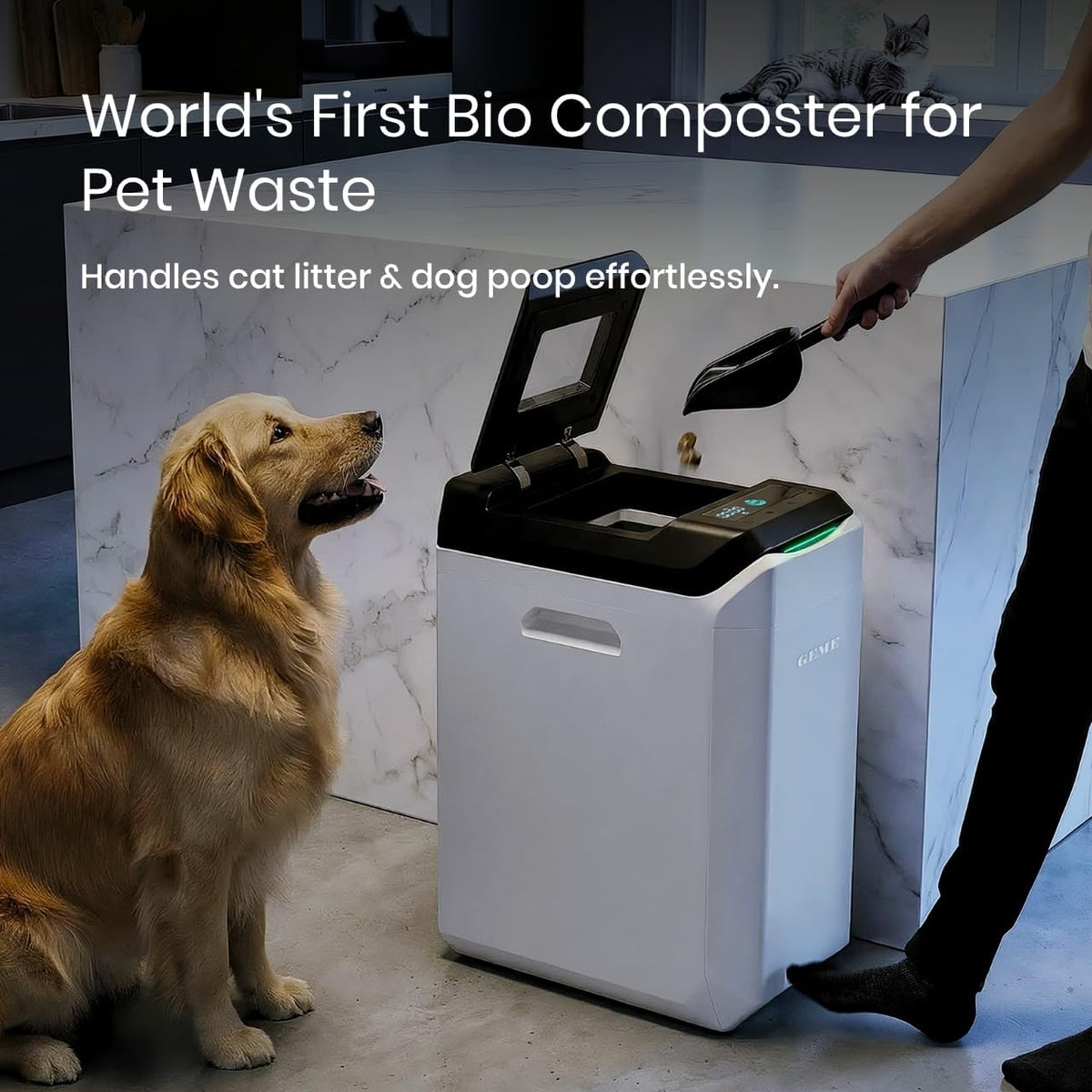 GEME Composter Terra 2 | Real Compost, Odor-Free