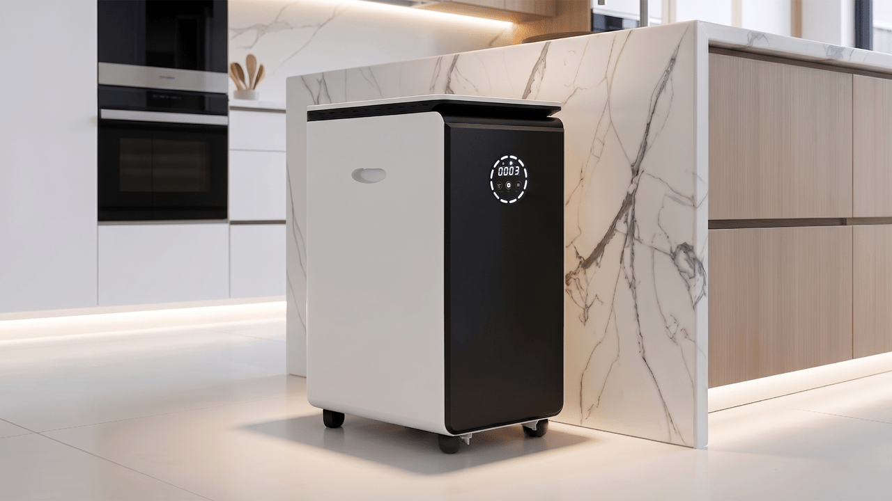 GEME Pro kitchen composter for heavier winter food-scrap routines