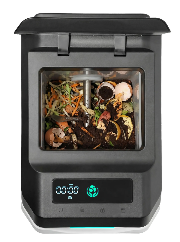 GEME Terra 2 microbial composter showing a household summer maintenance and cleaning routine