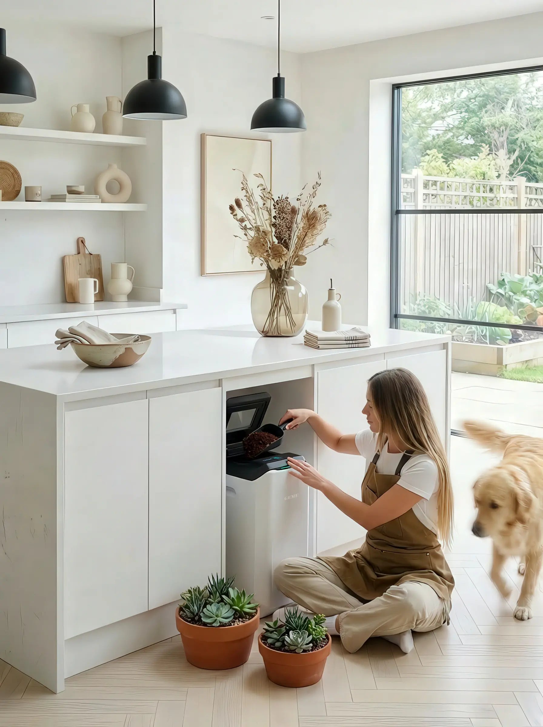 GEME Terra II turns kitchen scraps into compost